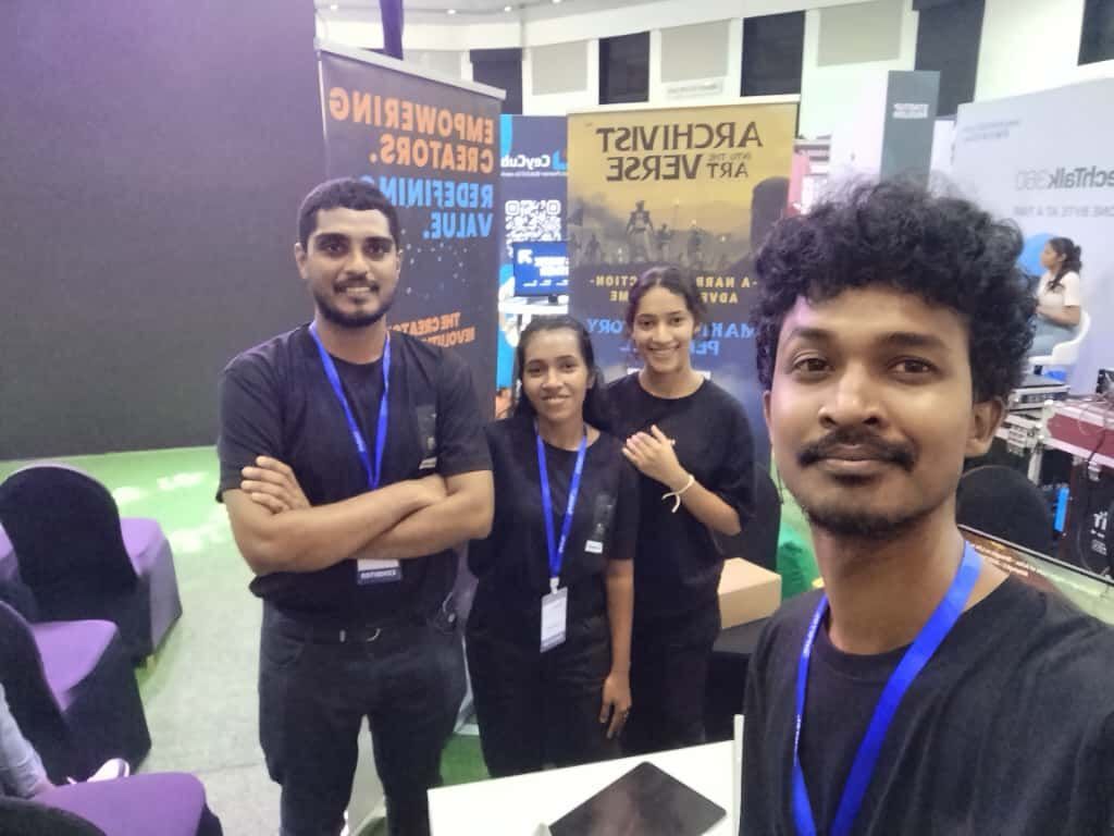 Yellow House Team at Infotel 2025 — Presenting immersive tech and cultural R&D on a national stage.